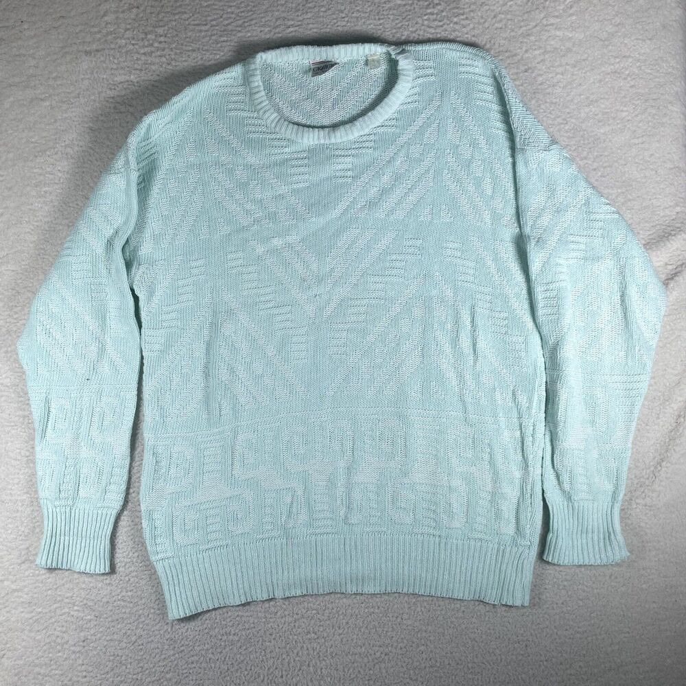 Vintage Giorgio di Firenze Sweater Mens XL Cotton Blend Knit Italy Made READ